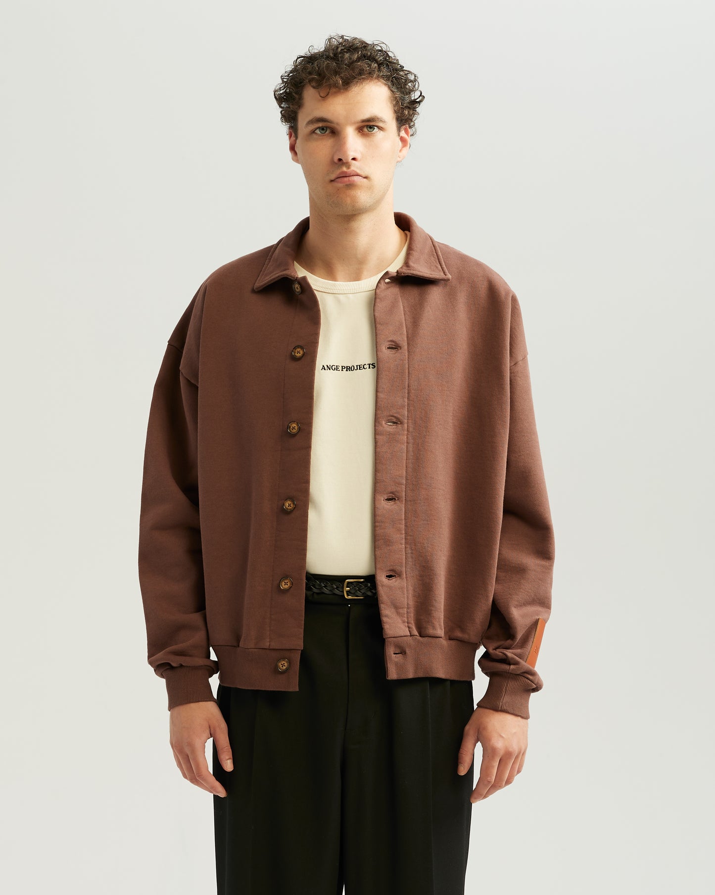 Button Up Vest Brown