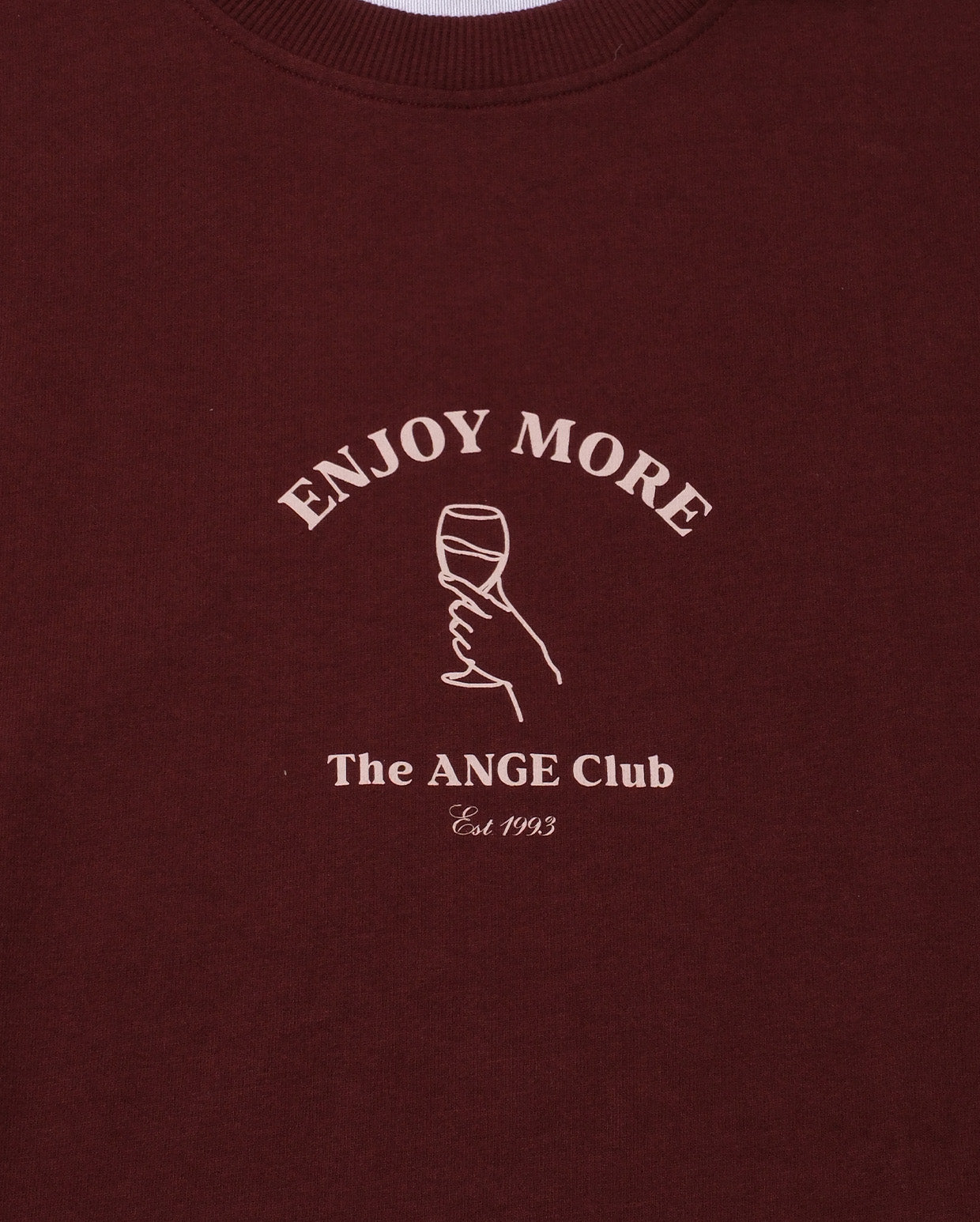 Enjoy more t-shirt bordeaux