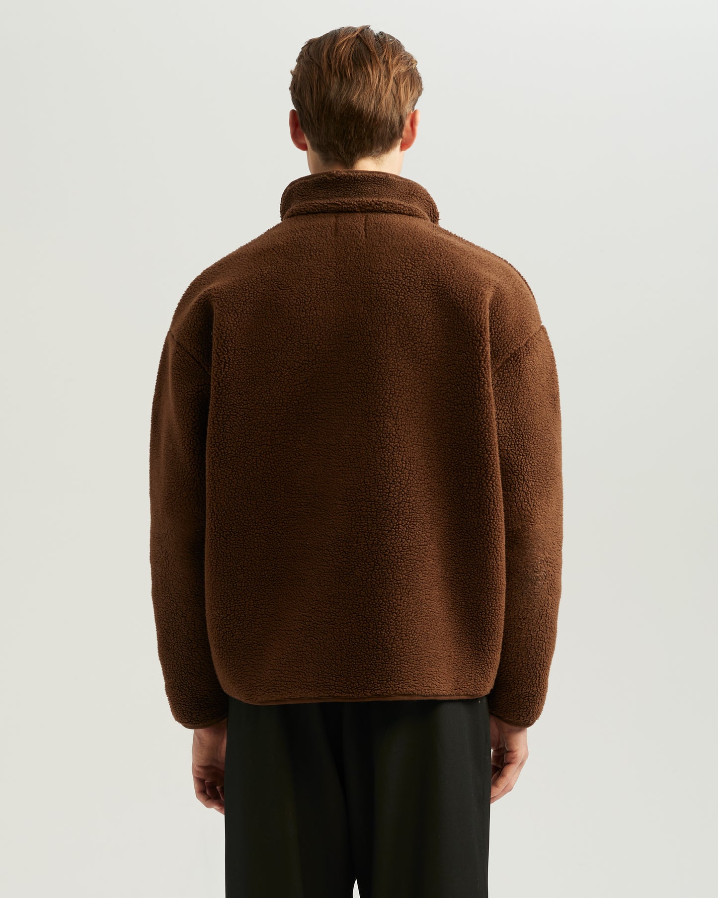Fleece Half-Zip Brown