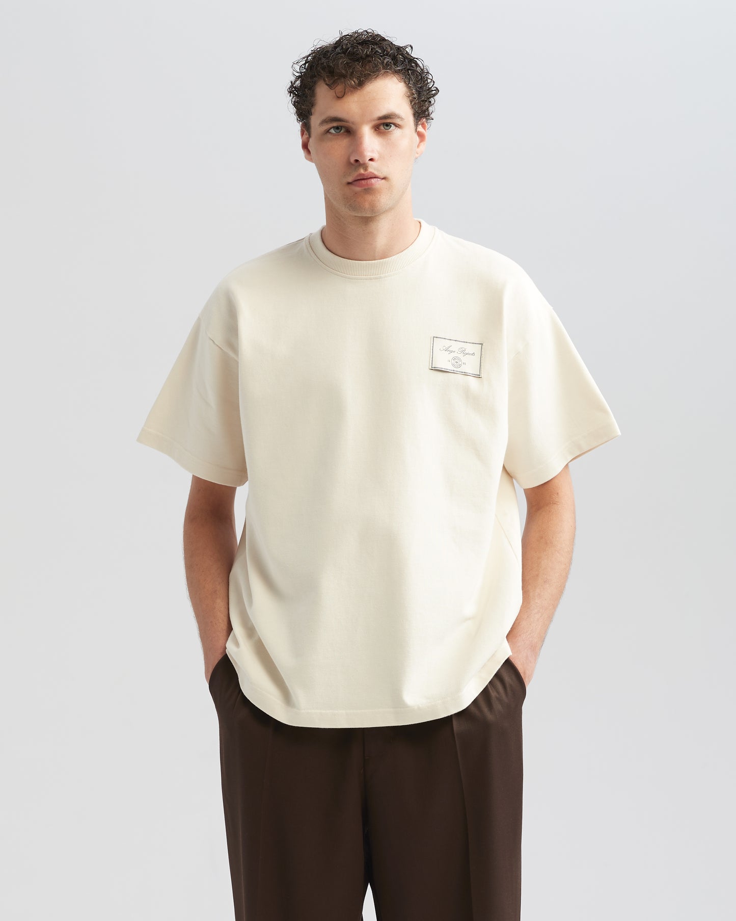 Label Tee Off White