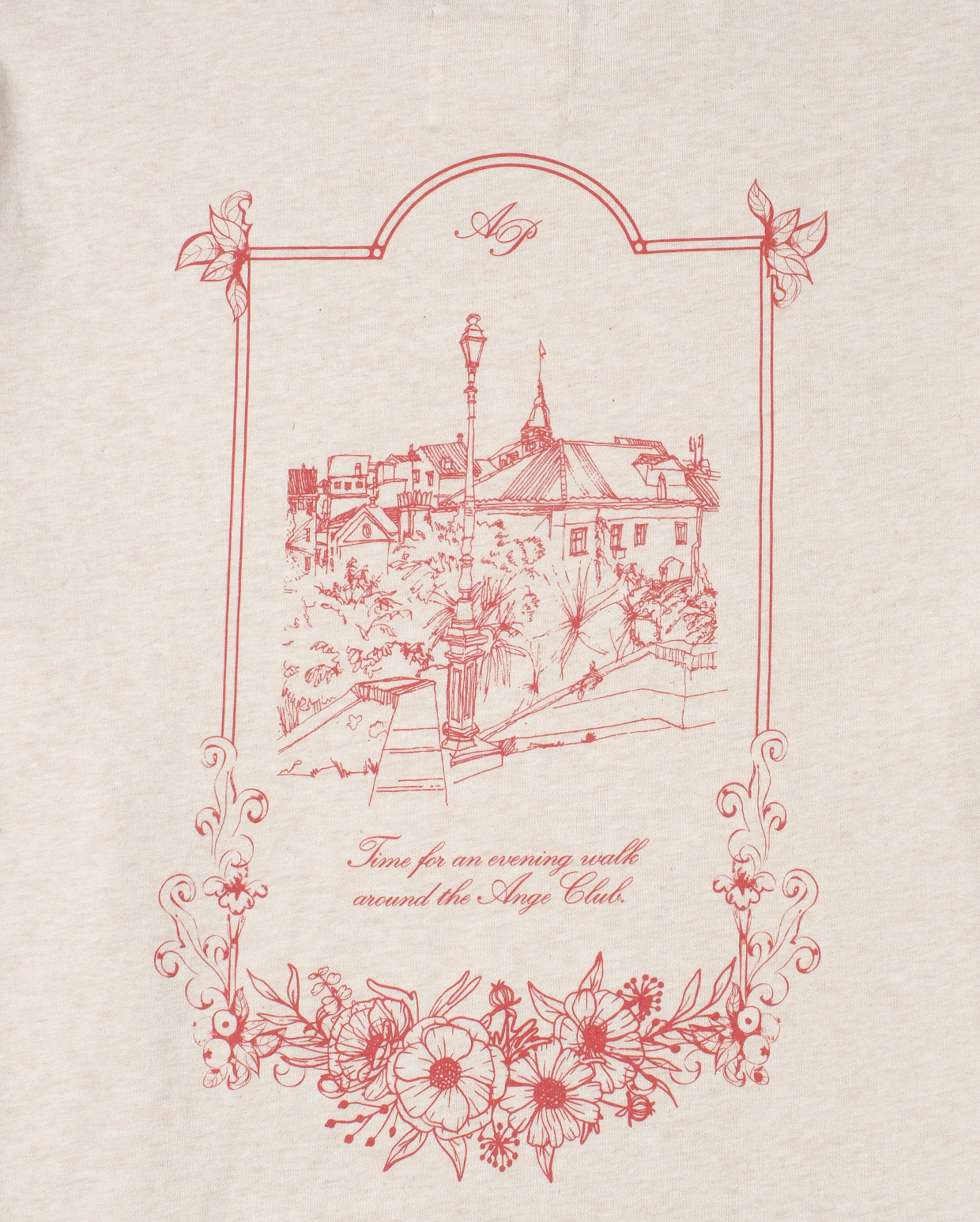 Nightwalk t-shirt oatmeal melange