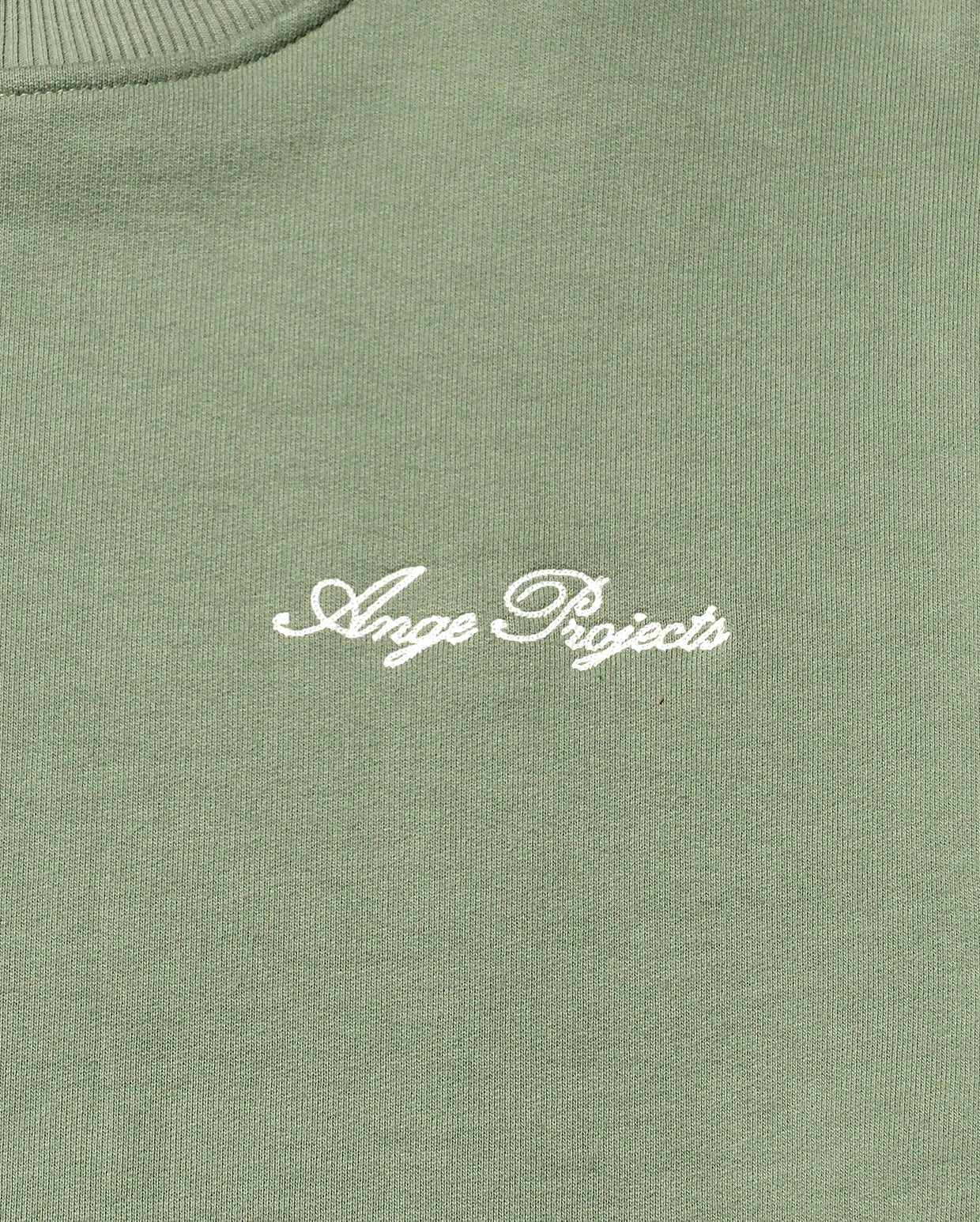 Script logo crewneck chardonnay green
