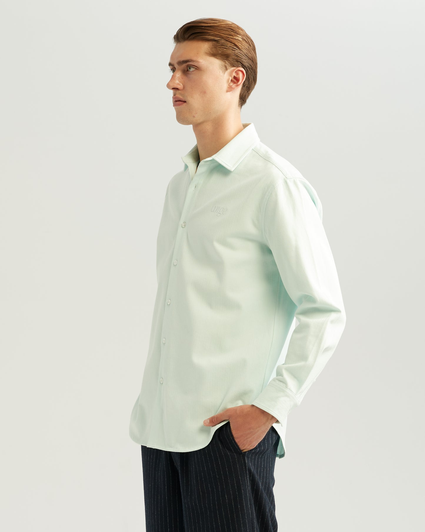Herringbone Shirt Blue