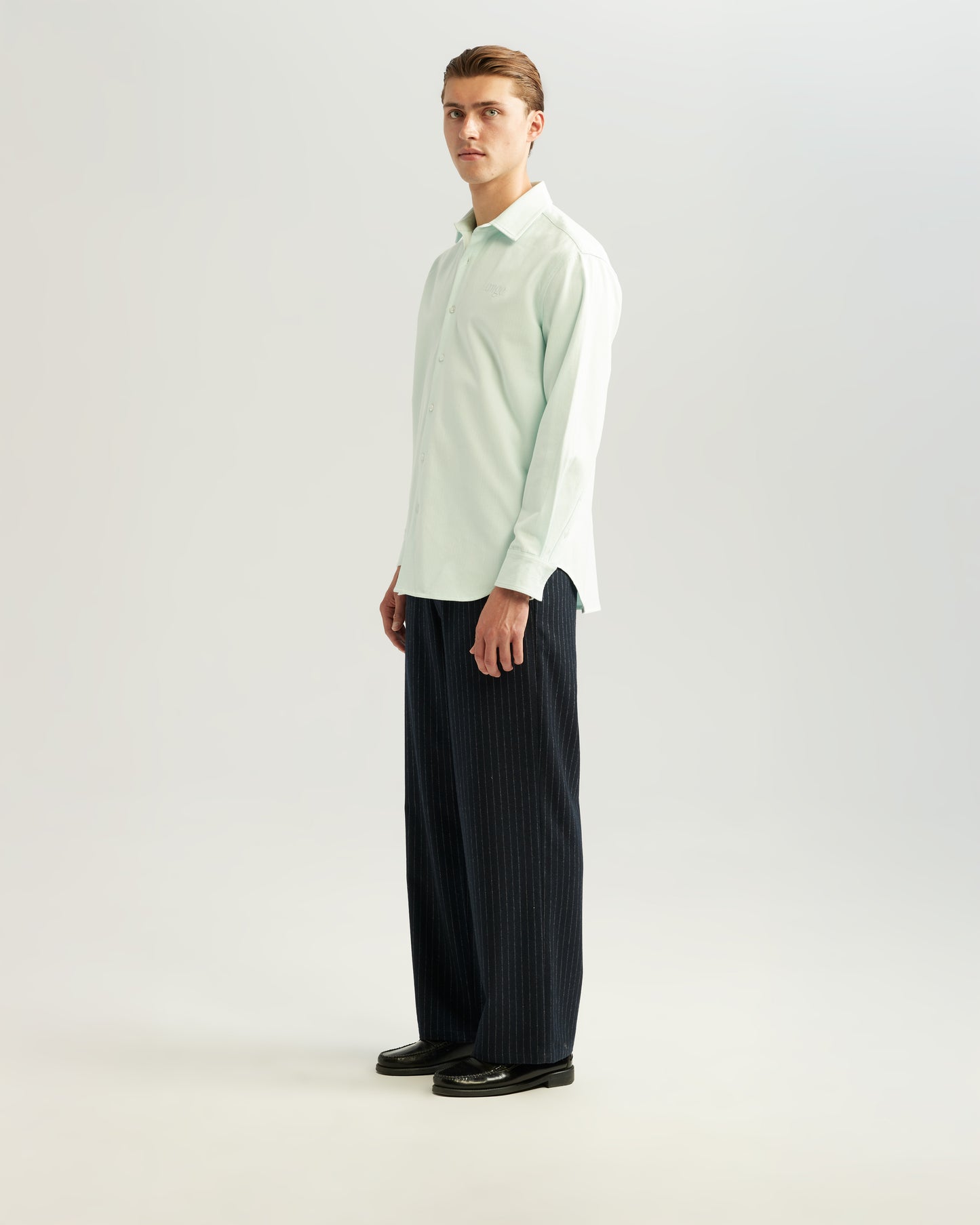 Herringbone Shirt Blue
