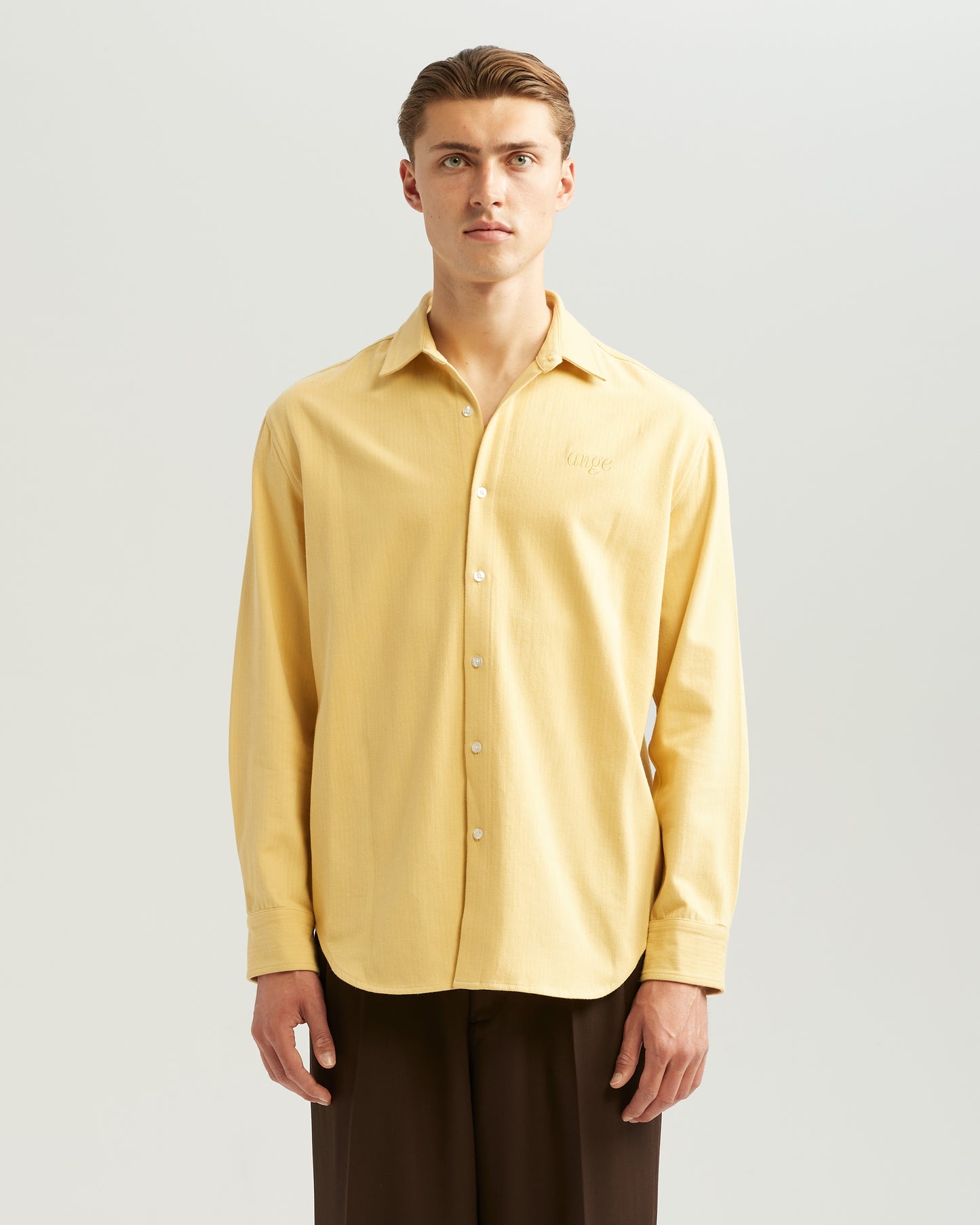 Herringbone Shirt Yellow
