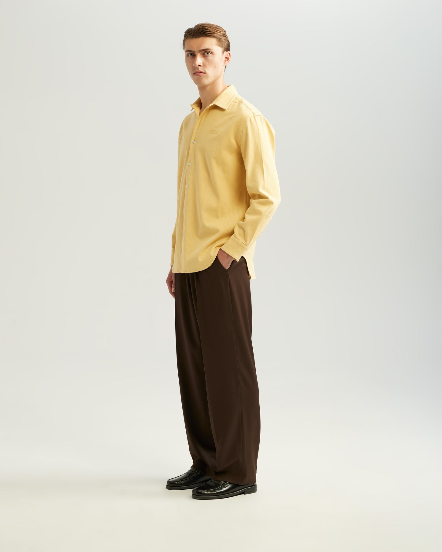 Herringbone Shirt Yellow