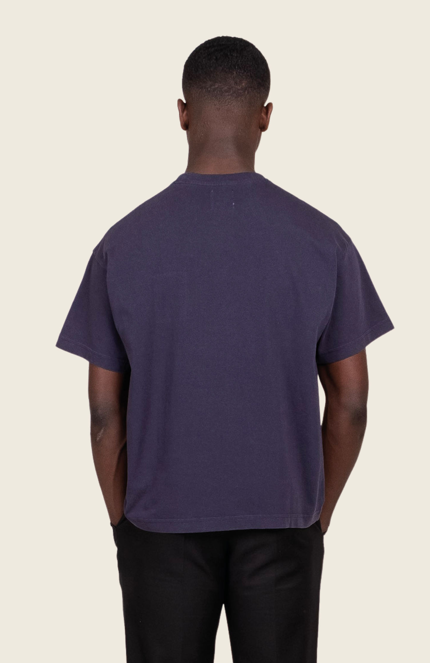 A View Patch T-shirt Washed Navy Blue