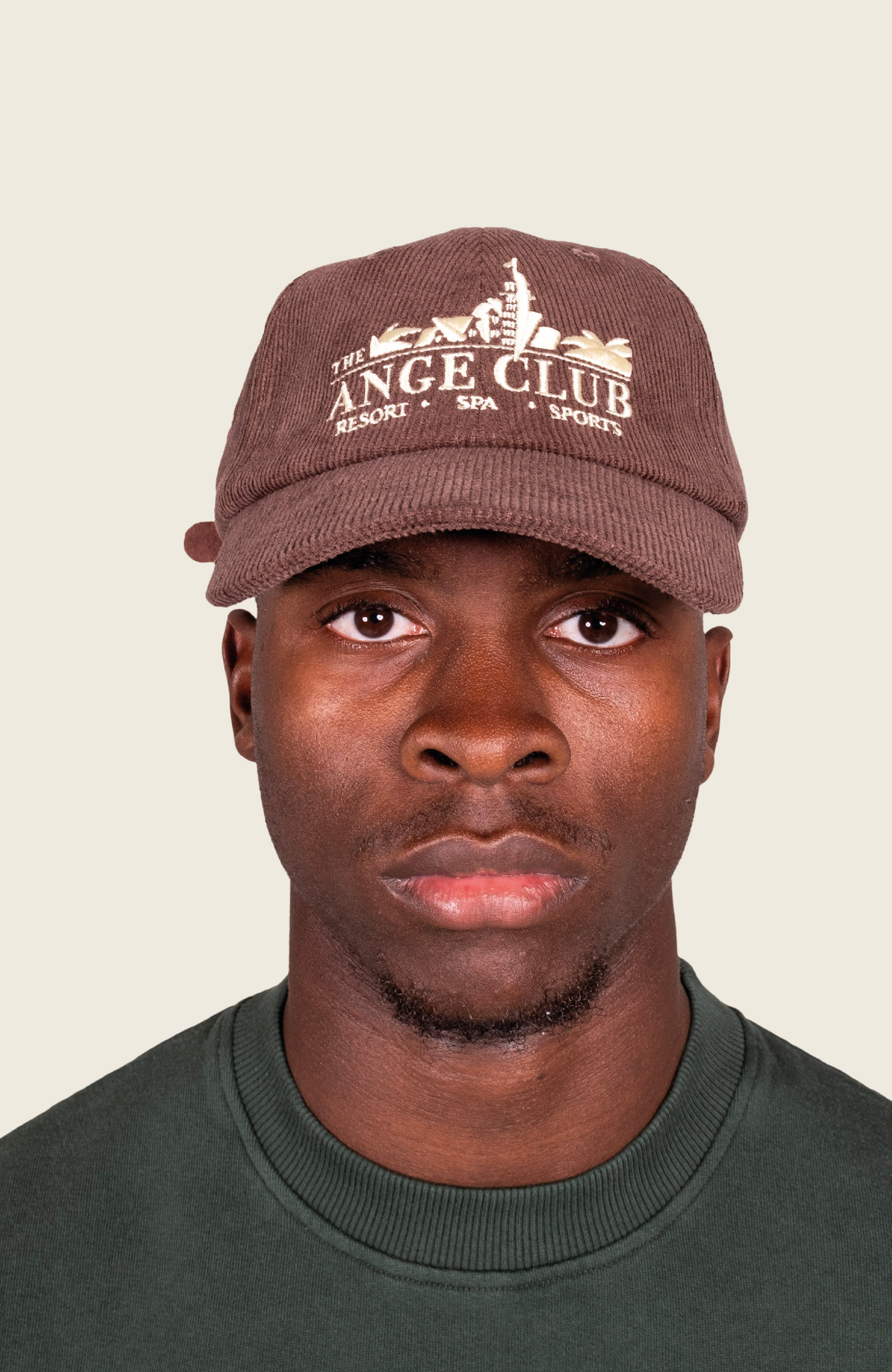 The ANGE Club Corduroy Cap Brown