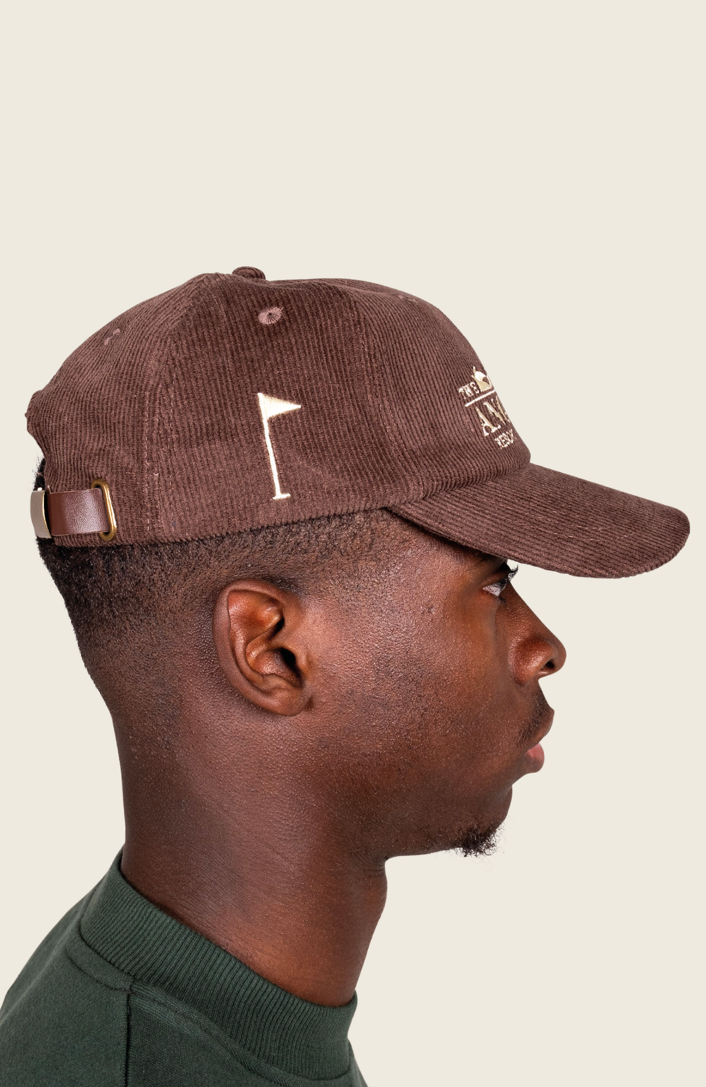 The ANGE Club Corduroy Cap Brown