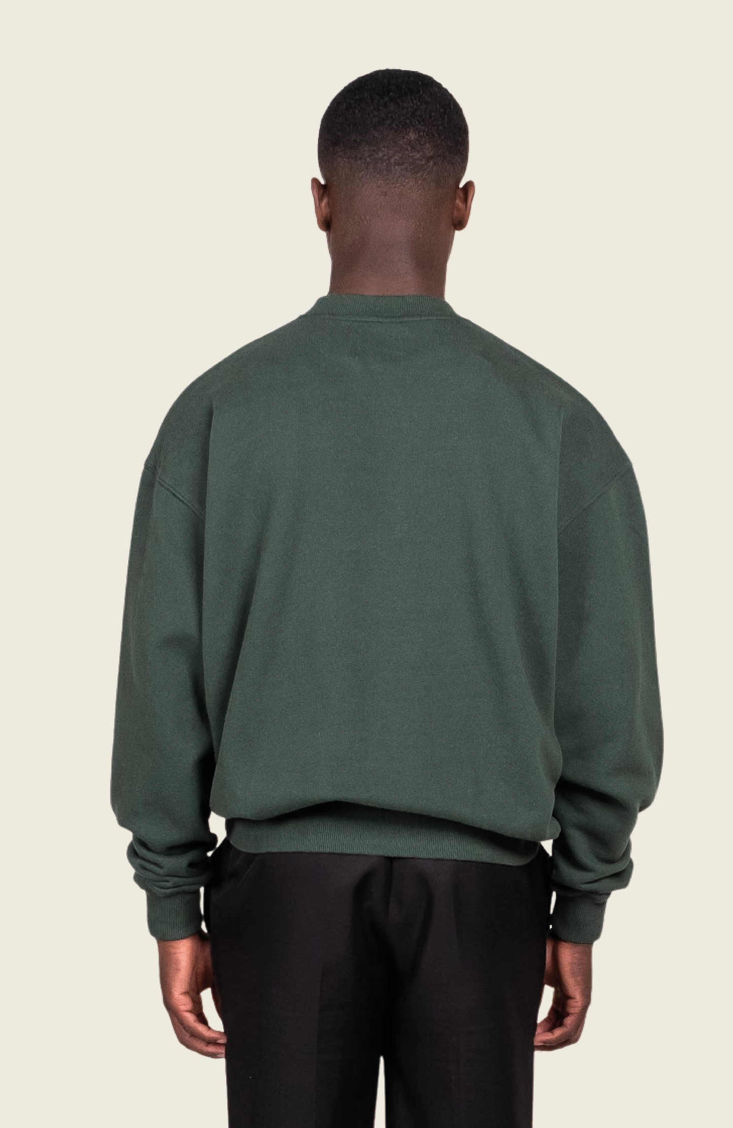 Script Crewneck Green