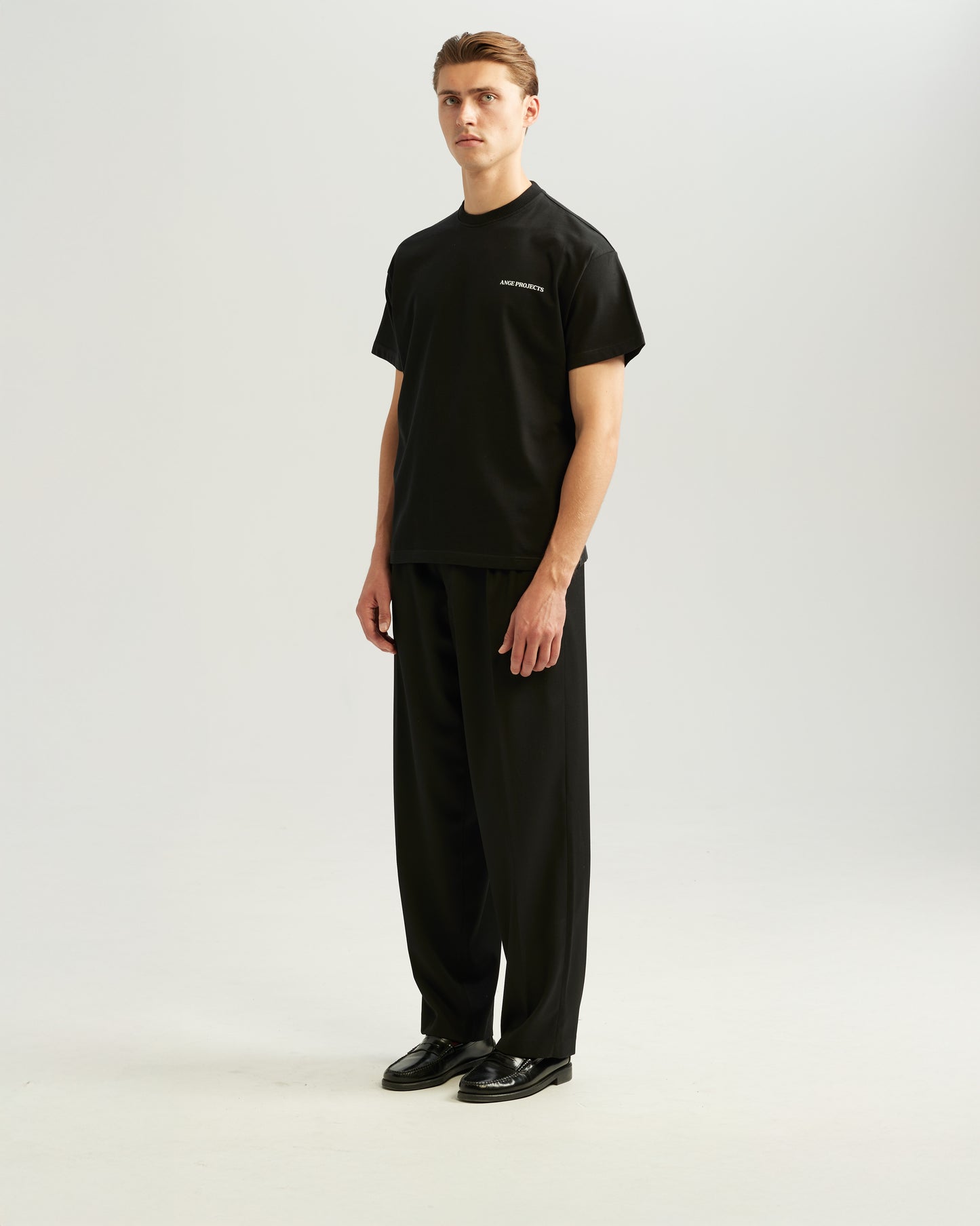 Glass Of Wine Tee Black