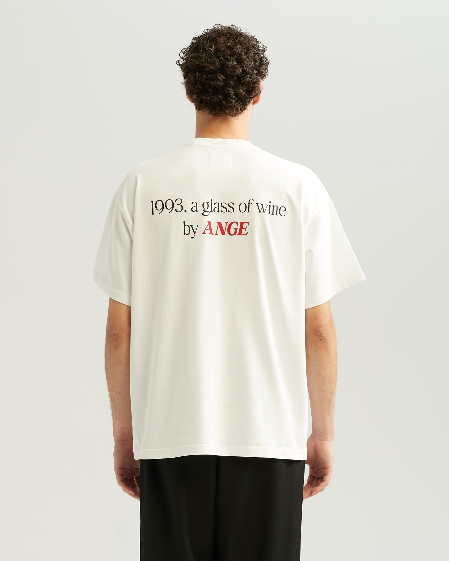 Glass Of Wine Tee White