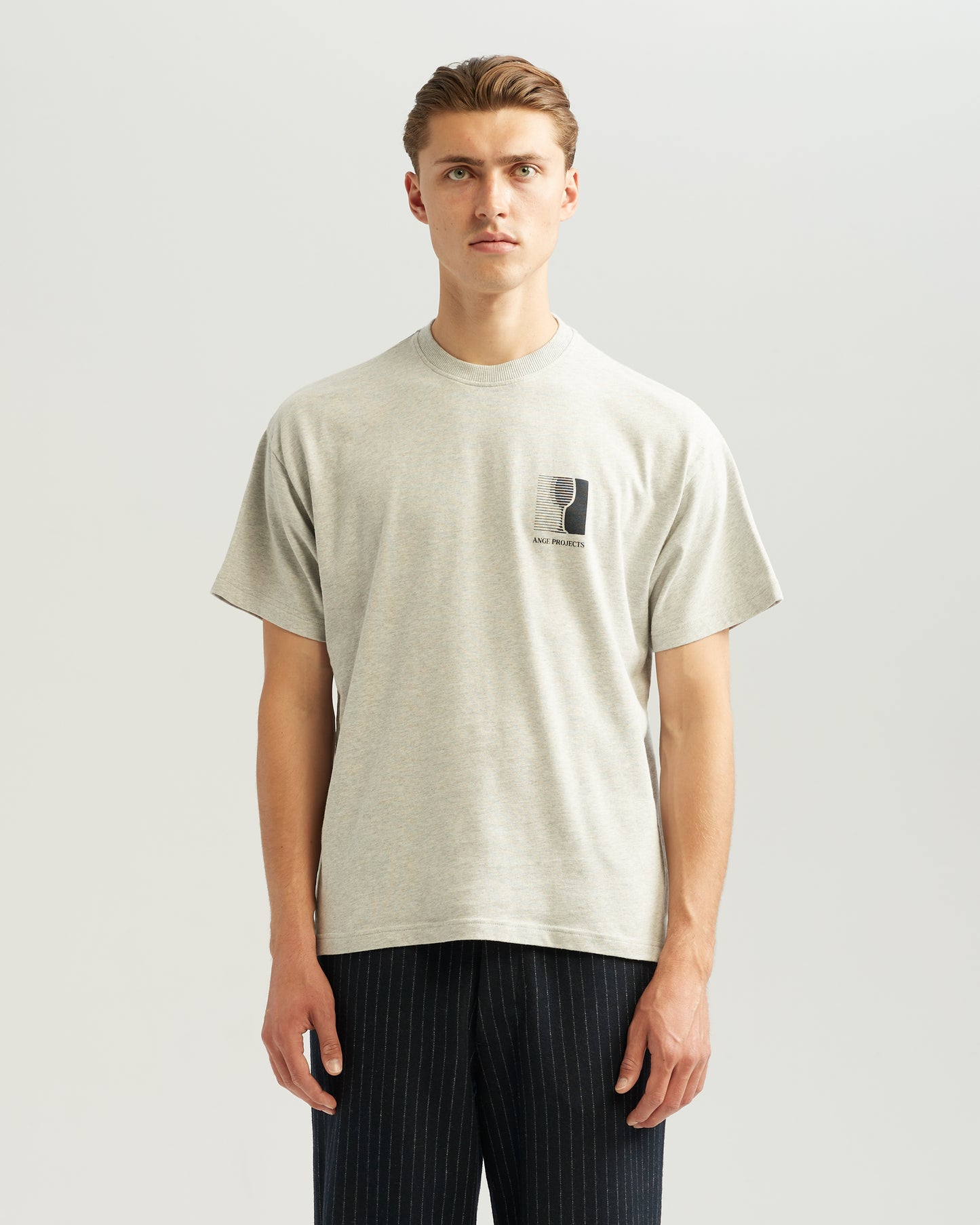 Retro Wine Tee Grey