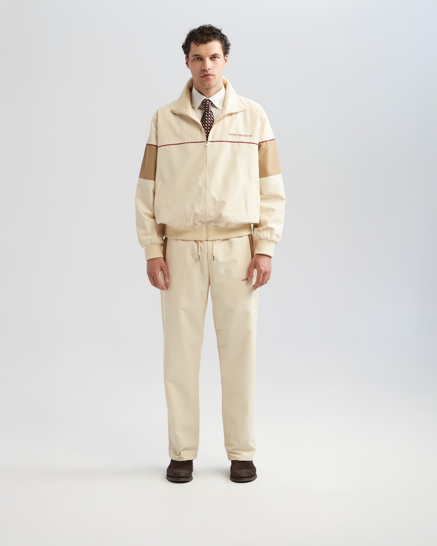 Tracksuit Jacket Beige