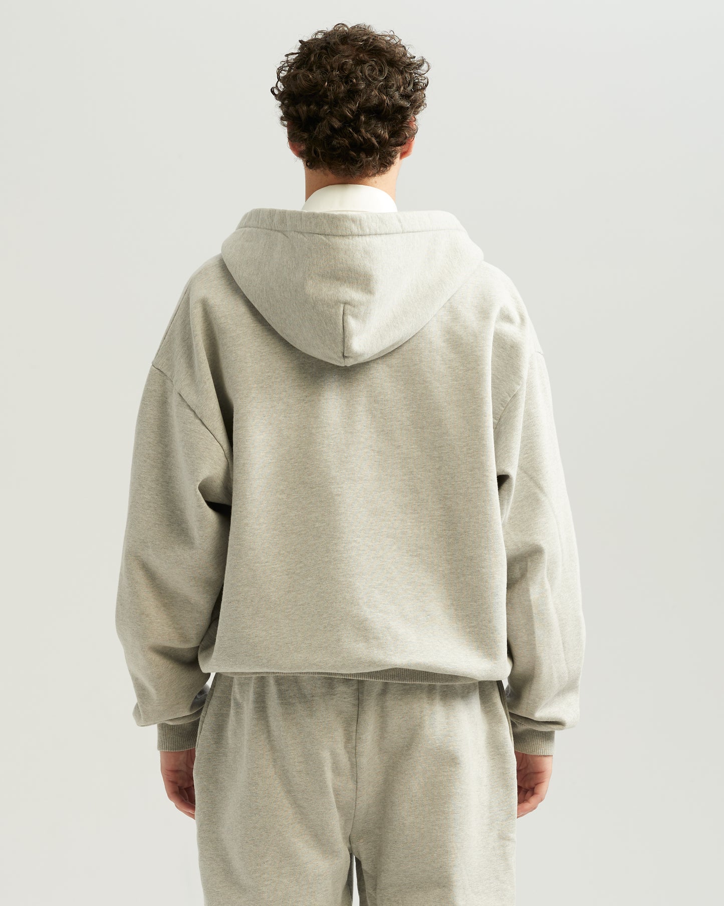 Double Zip Hoodie Grey