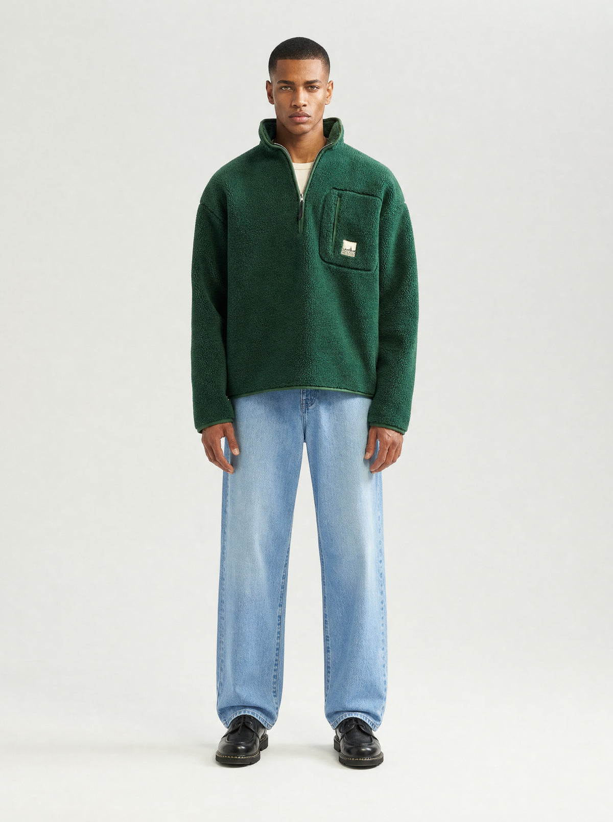 Fleece Half-Zip Green