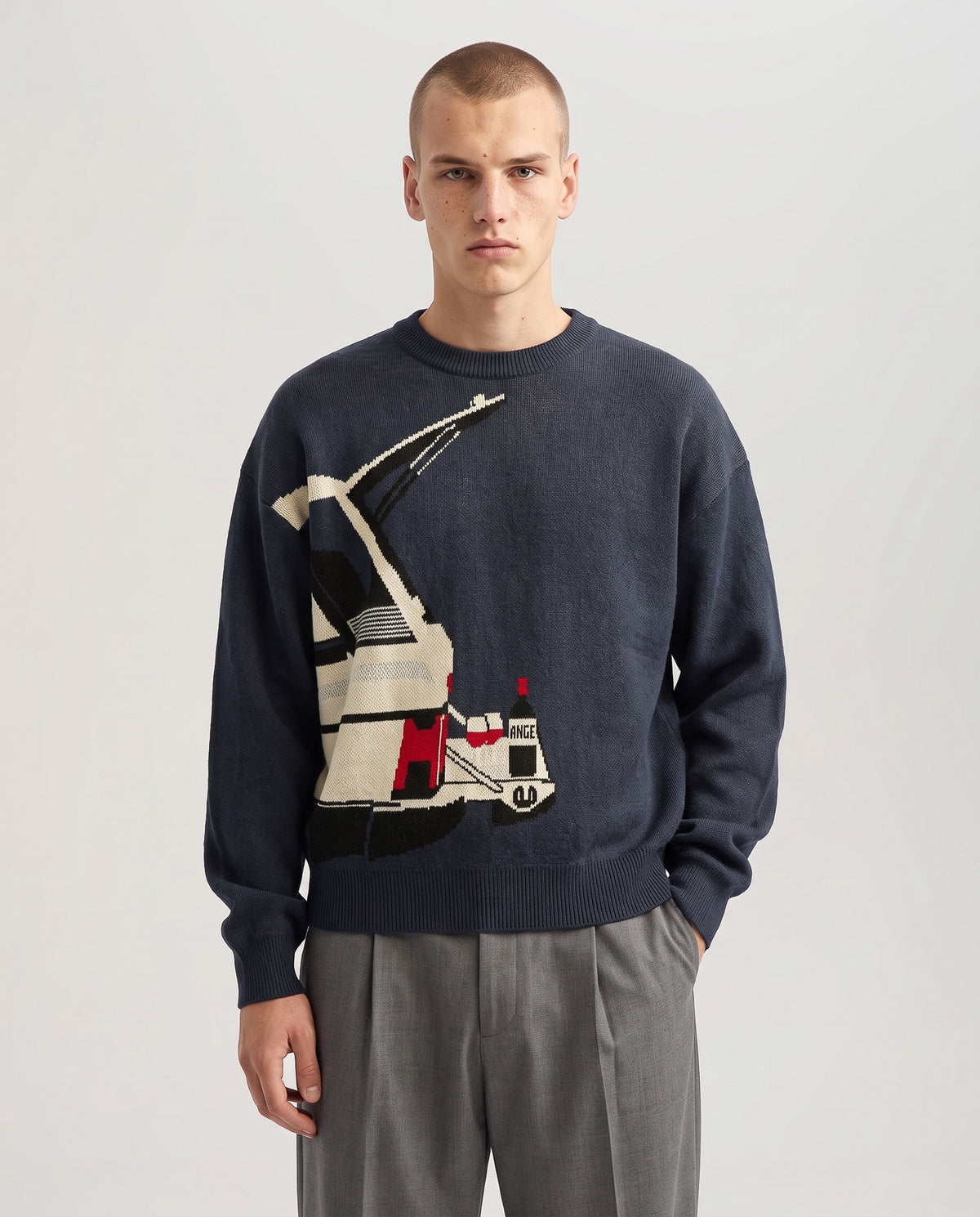 Winedrive Knit Sweater Navy