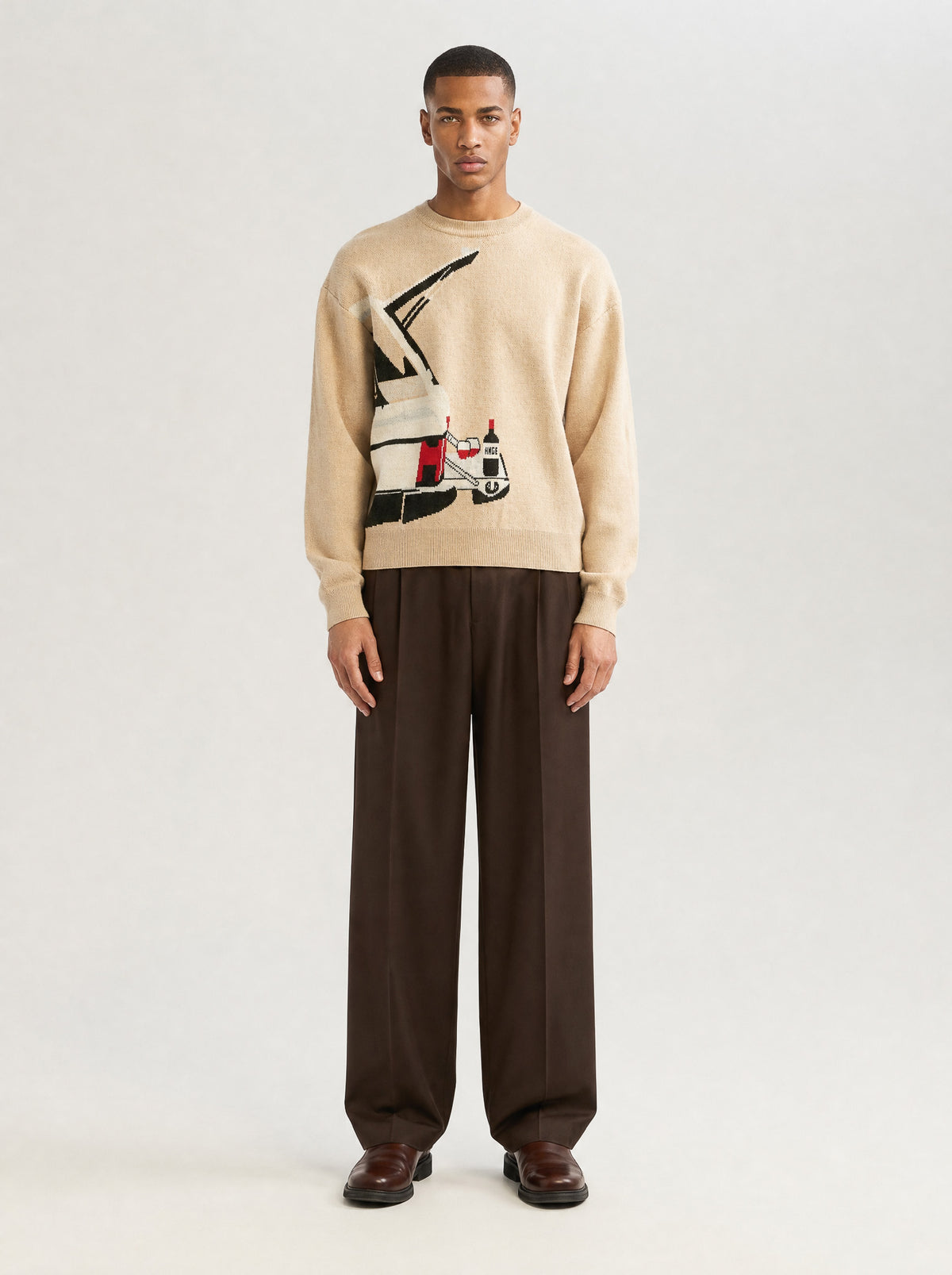 Winedrive Knit Sweater Sand