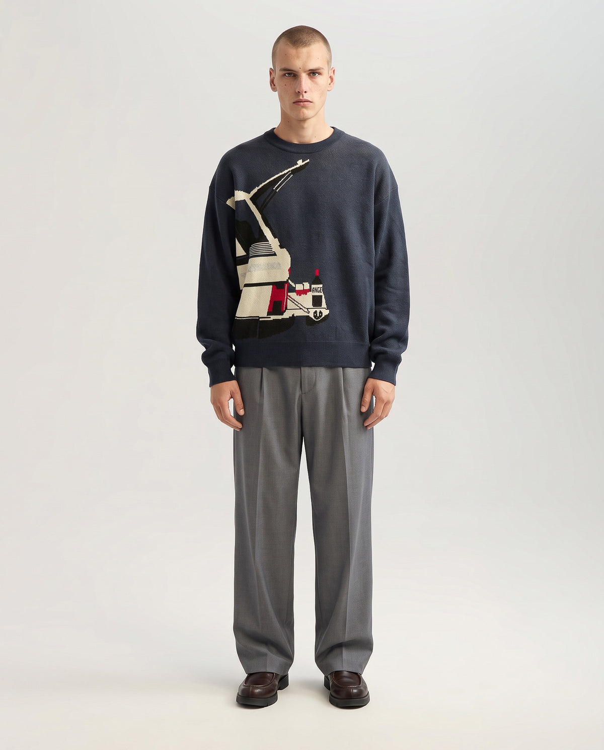Winedrive Knit Sweater Navy