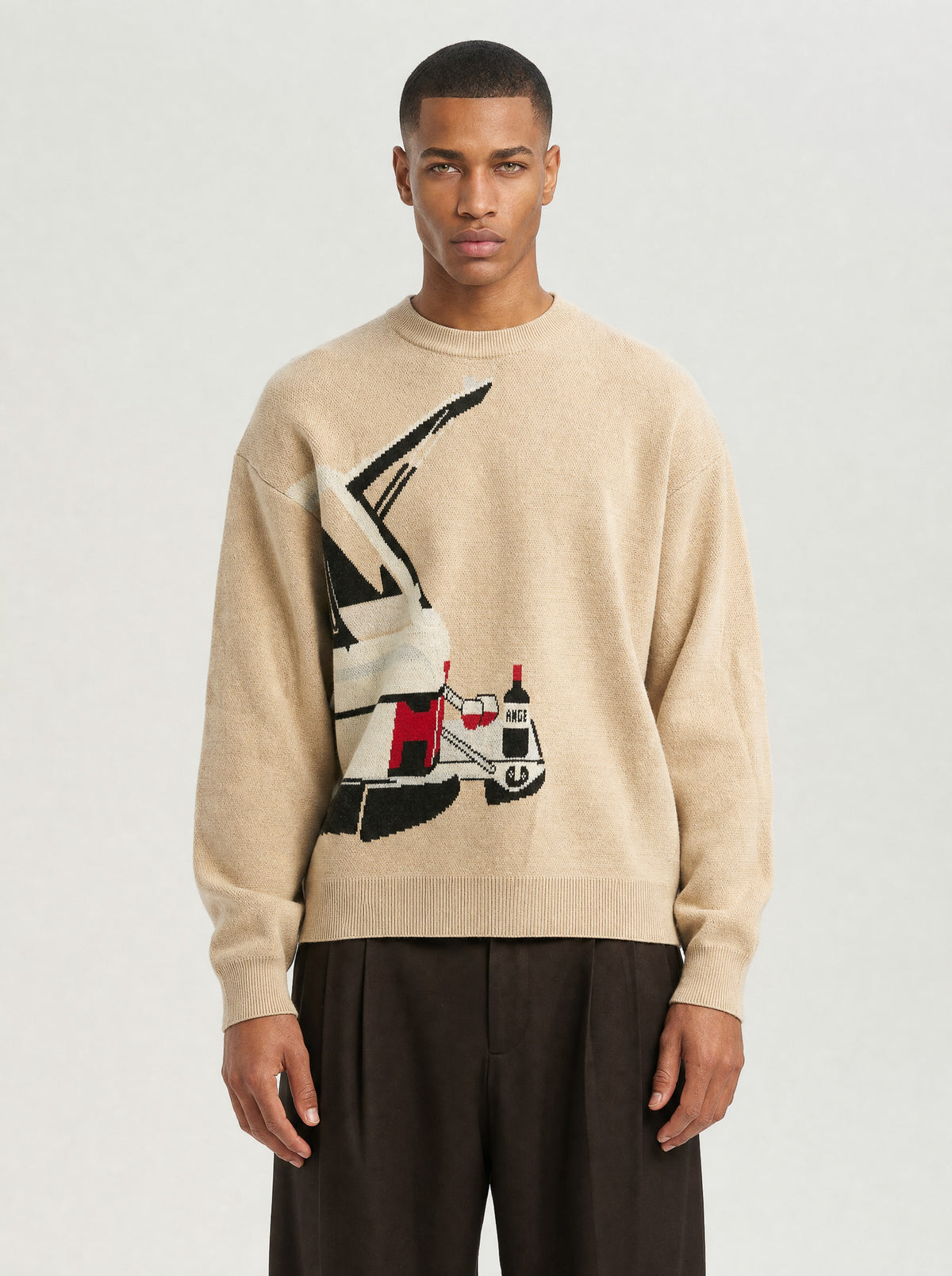 Winedrive Knit Sweater Sand