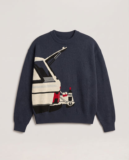 Winedrive Knit Sweater Navy