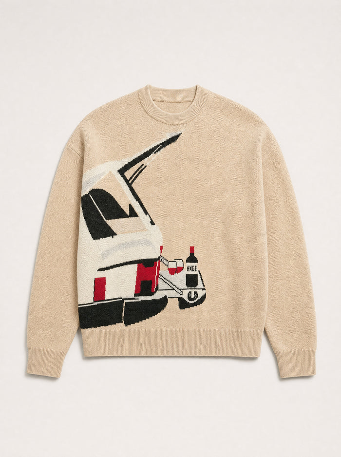 Winedrive Knit Sweater Sand