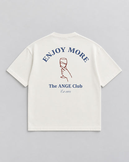 Enjoy More Tee White