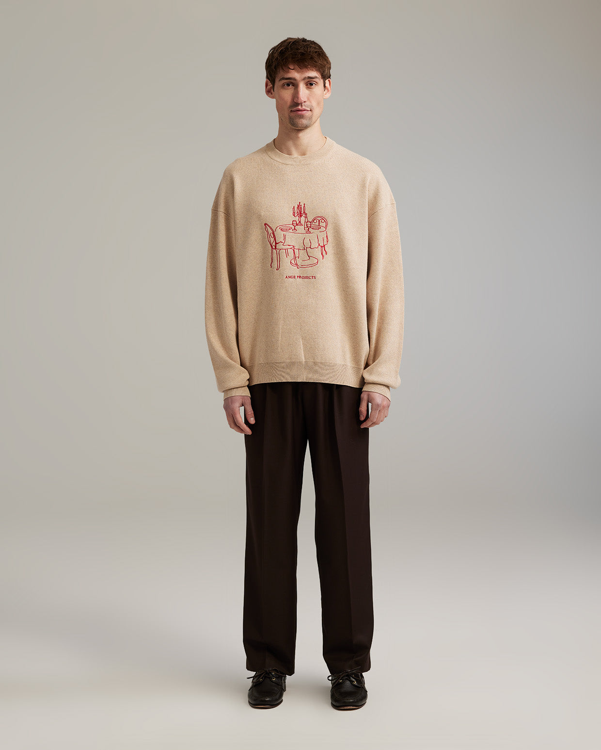 Bistro knit jumper beige