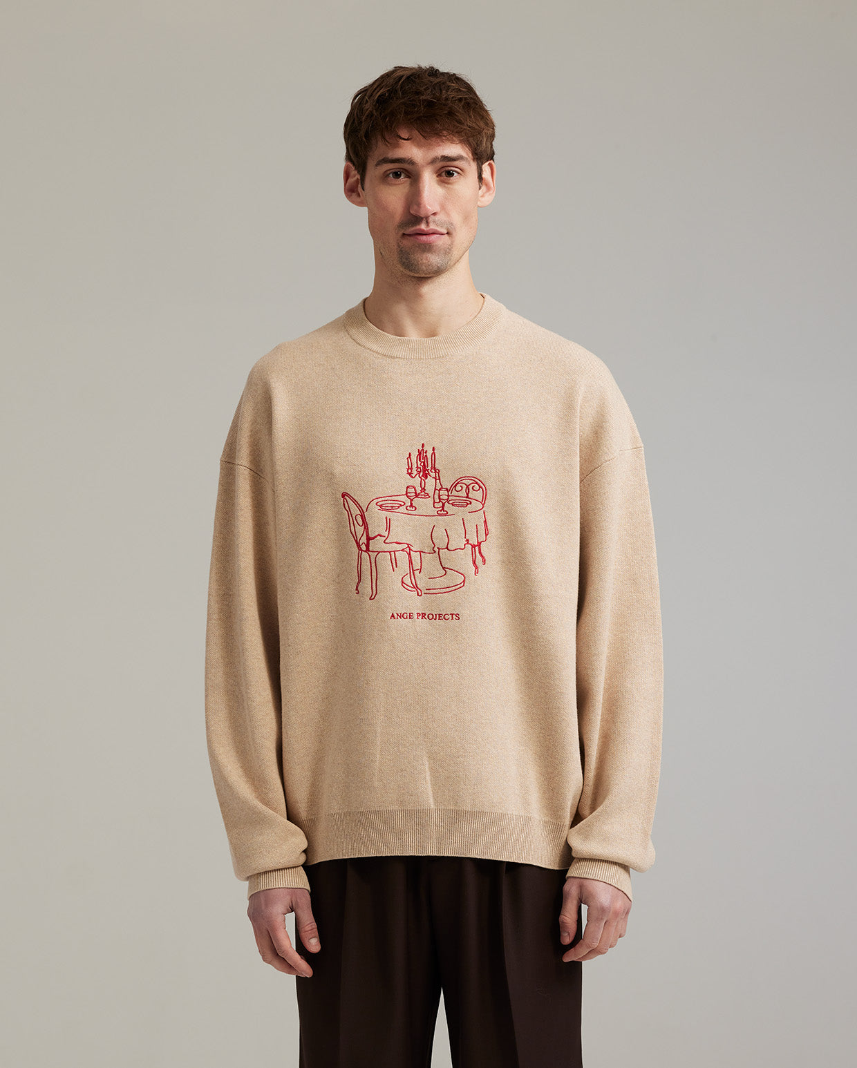 Bistro knit jumper beige