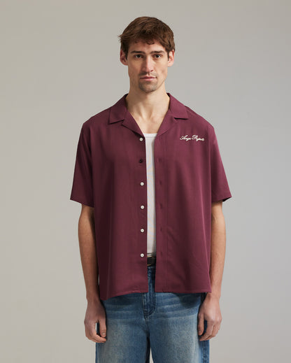Enjoy more bowling shirt bordeaux