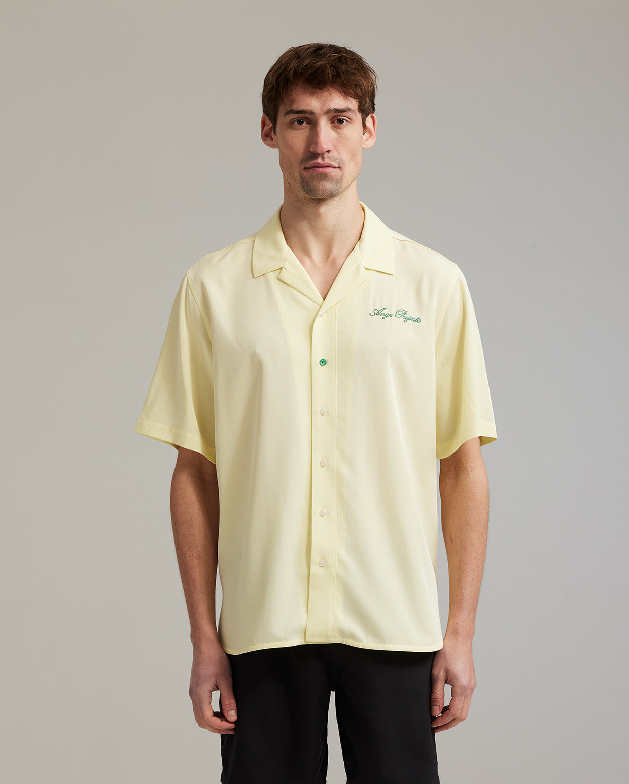 Enjoy more bowling shirt yellow