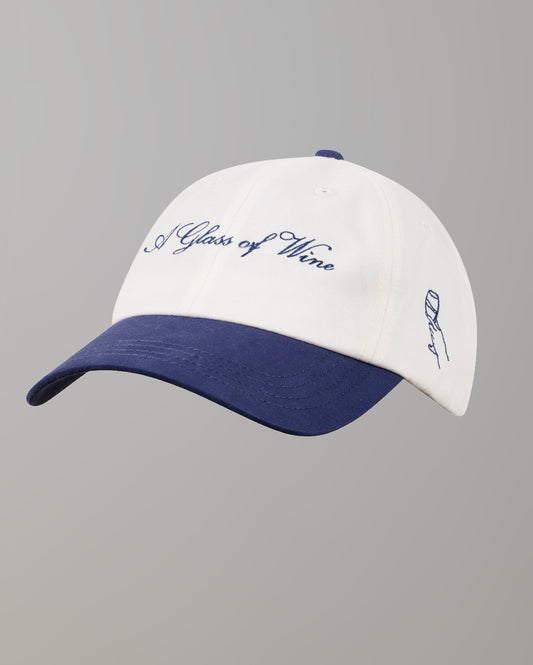 GOW script cap white/navy