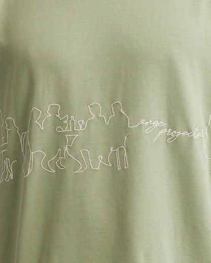 Datenight t-shirt chardonnay green