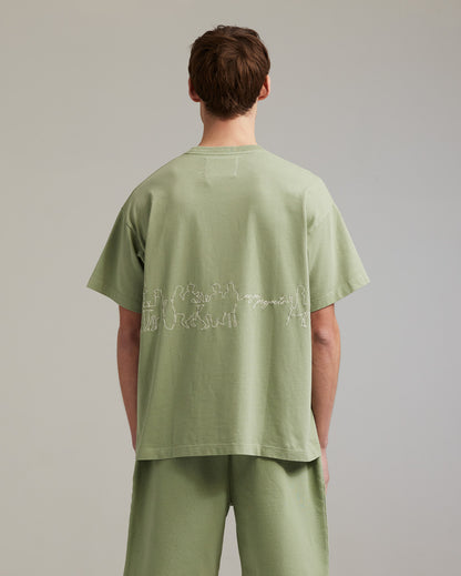 Datenight t-shirt chardonnay green