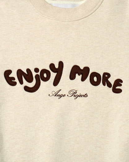 Enjoy more crewneck oatmeal melange