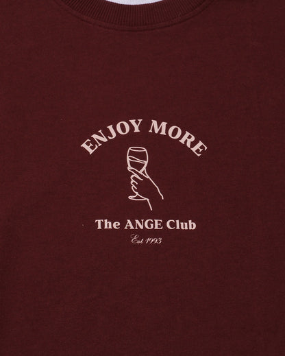 Enjoy more t-shirt bordeaux