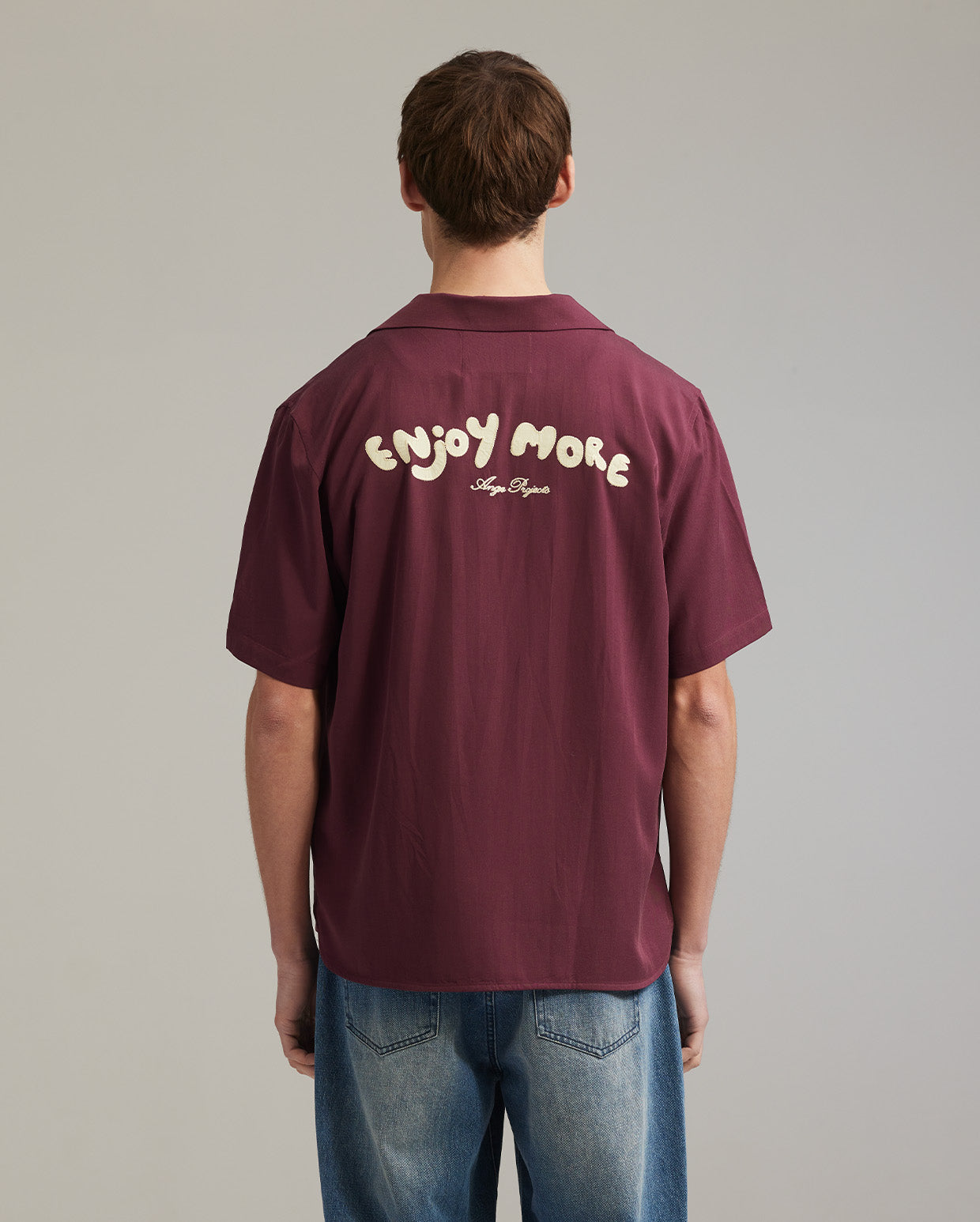 Enjoy more bowling shirt bordeaux