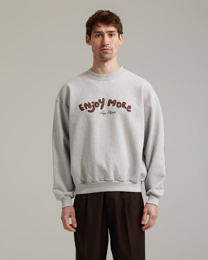 Enjoy more crewneck heather grey