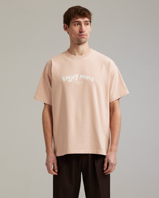 Enjoy more blob t-shirt dry pink