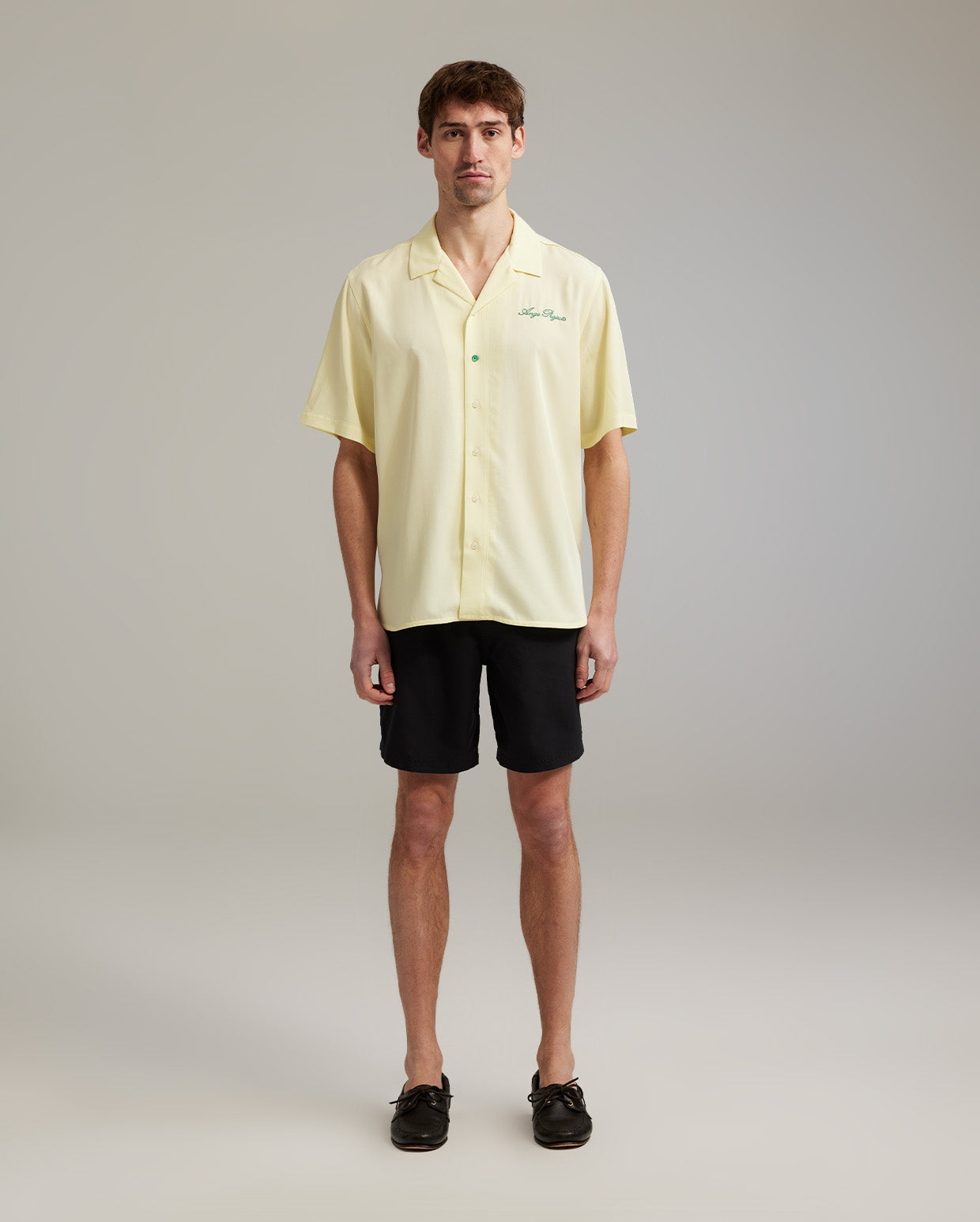 Enjoy more bowling shirt yellow