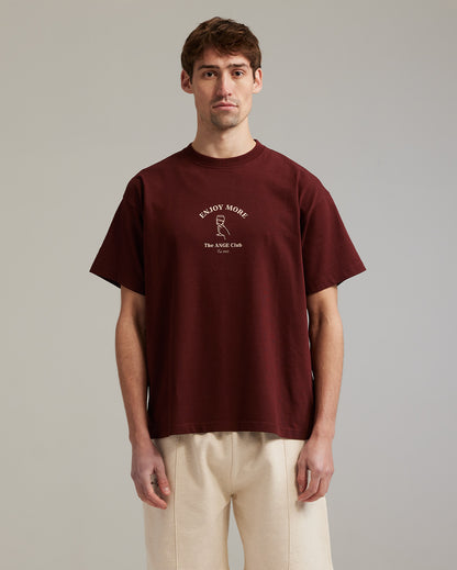 Enjoy more t-shirt bordeaux
