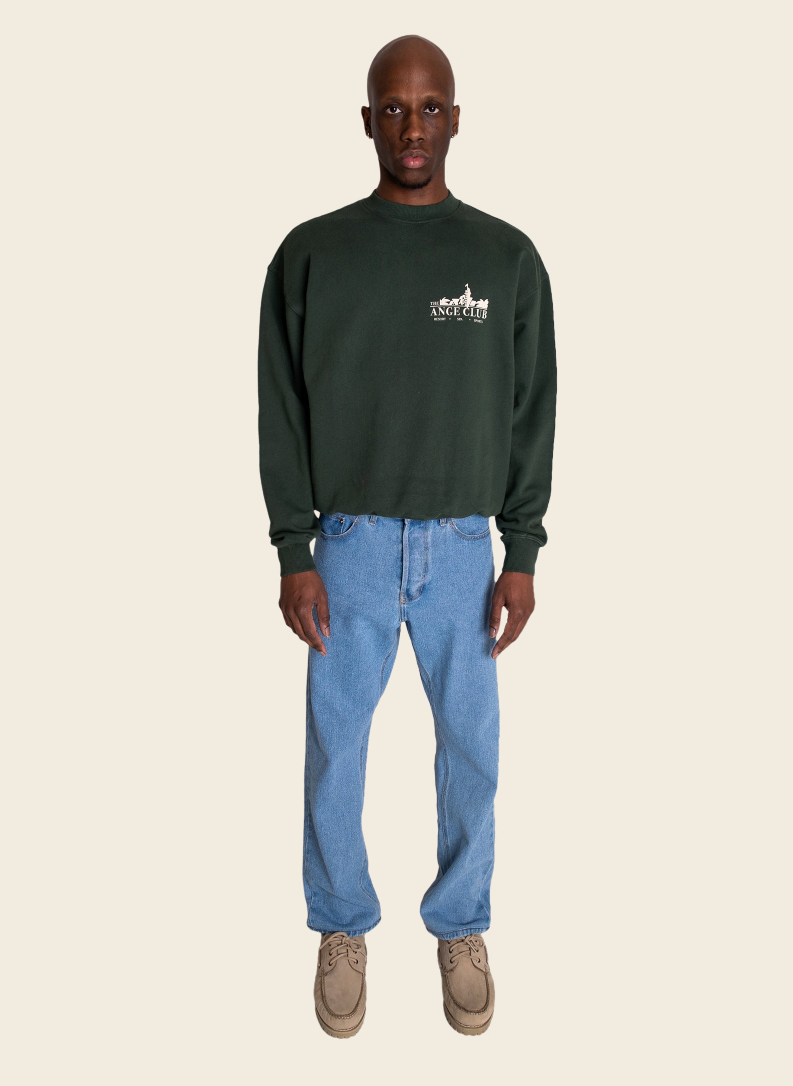 The ANGE Club Crewneck Green