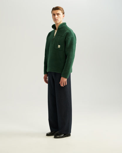 Fleece Half-Zip Green