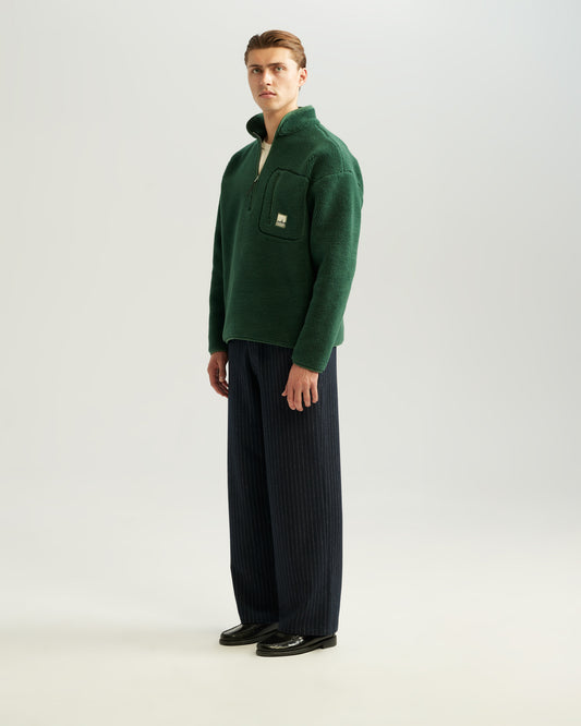 Fleece Half-Zip Green