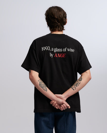 Glass of Wine T-shirt Black