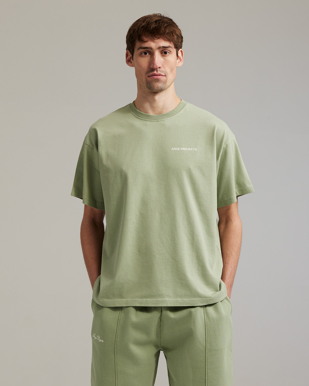 GOW classic t shirt chardonnay green