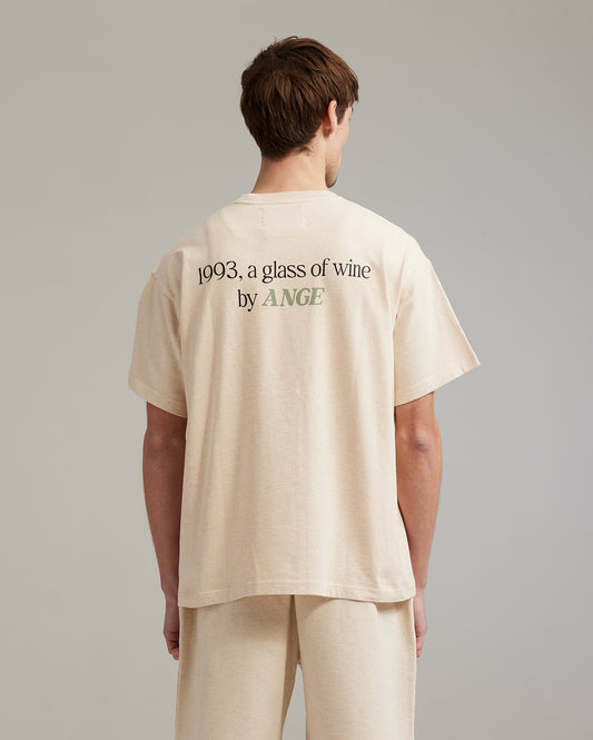 GOW classic t-shirt oatmeal melange