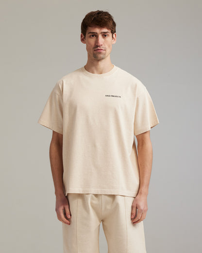 GOW classic t-shirt oatmeal melange