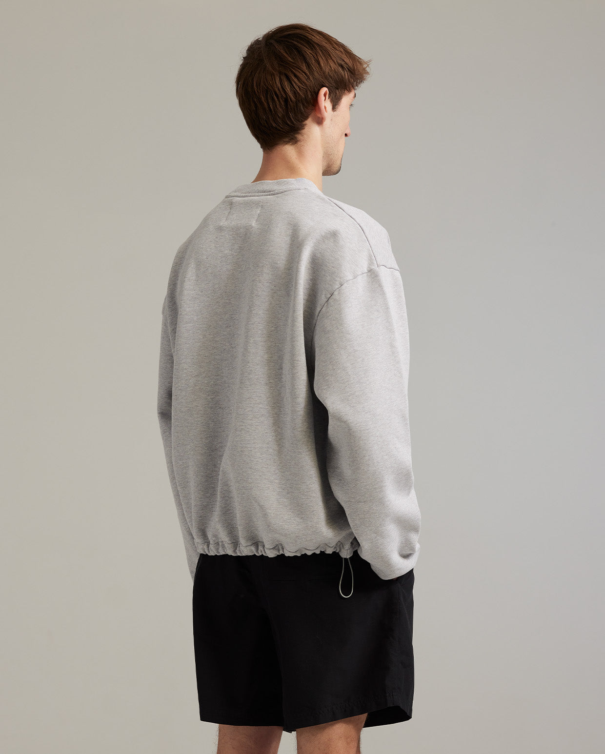 GOW shield adjustable crewneck heather grey