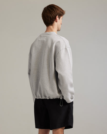 GOW shield adjustable crewneck heather grey